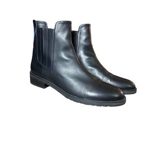 Stuart Weitzman black leather ankle boots size 9N